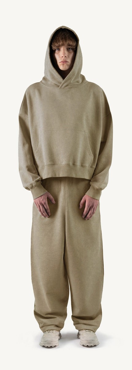 Boxy · Vintage Dune — 460 GSM brushed cotton — for custom hoodie printing and embroidery in Bahrain