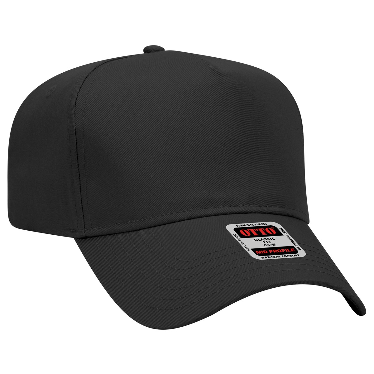 5-Panel Mid-Profile Cap — blank