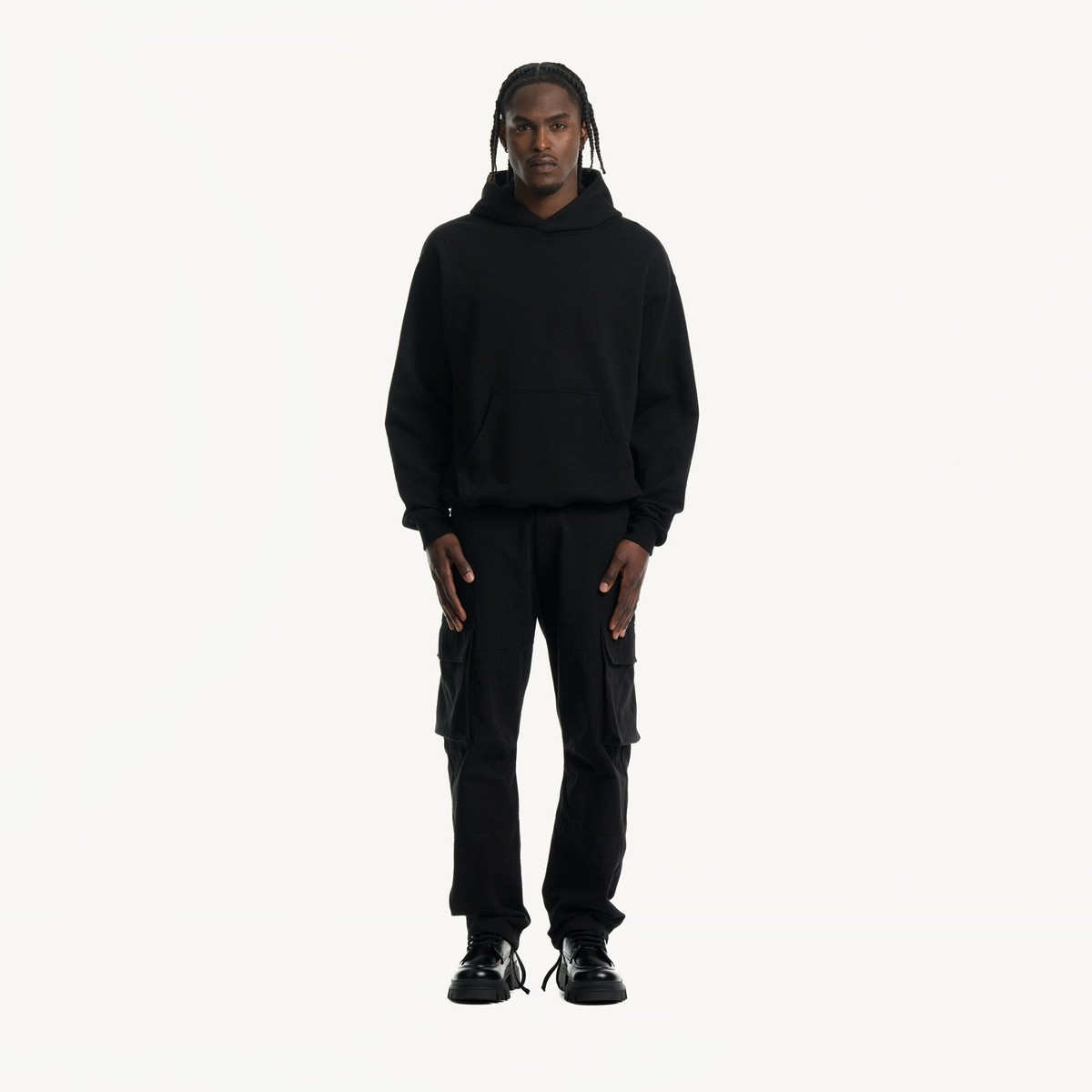 Ultra-Heavy · Black — 860 GSM brushed cotton — for custom hoodie printing and embroidery in Bahrain