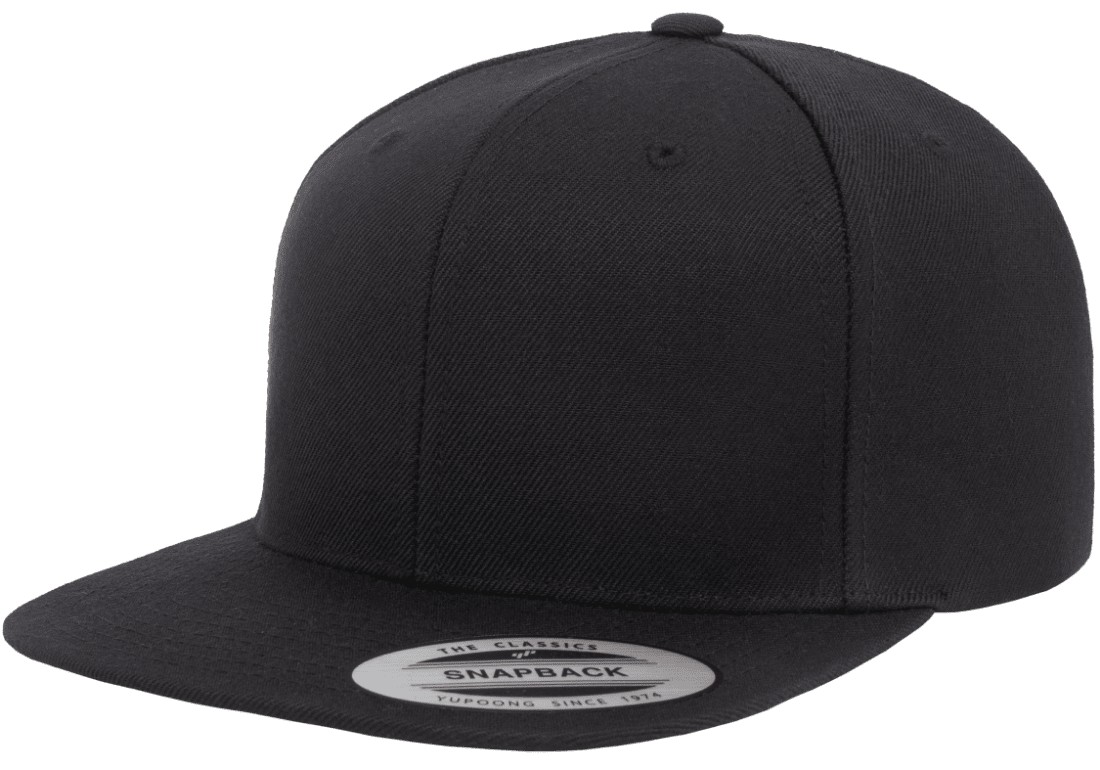 Premium Flat-Bill Snapback — blank
